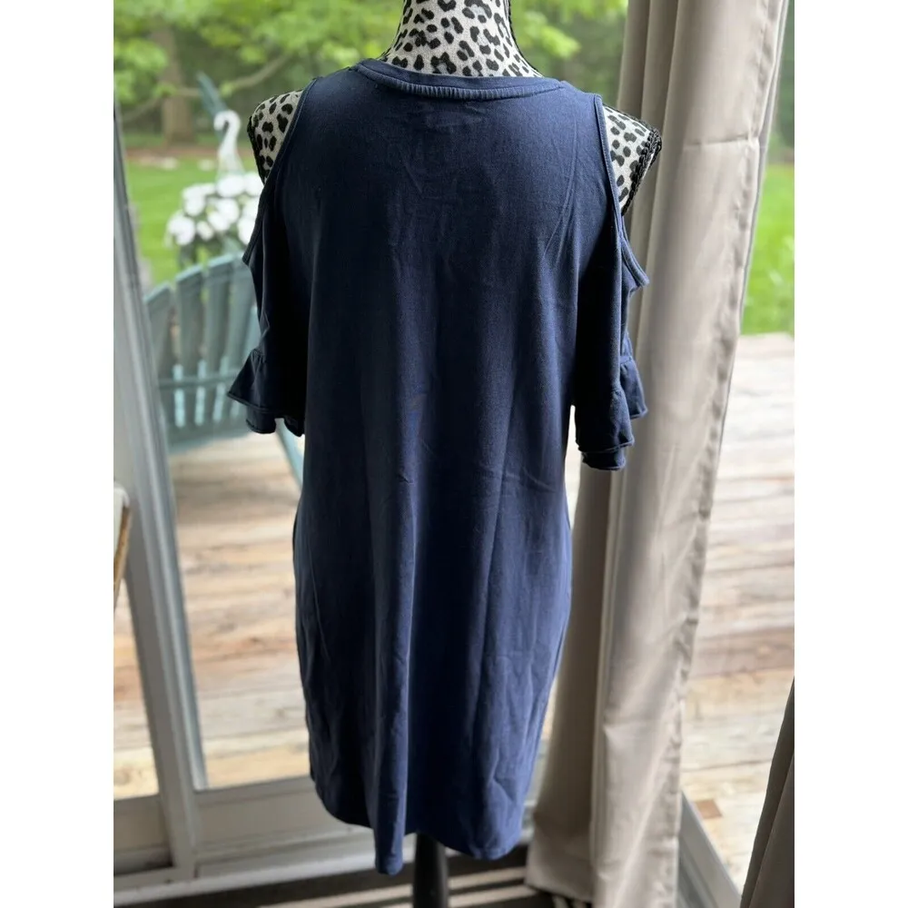 Penn State Nittany Lions Gameday Couture Tunic Navy Size Large Cotton Navy Blue - Image 5