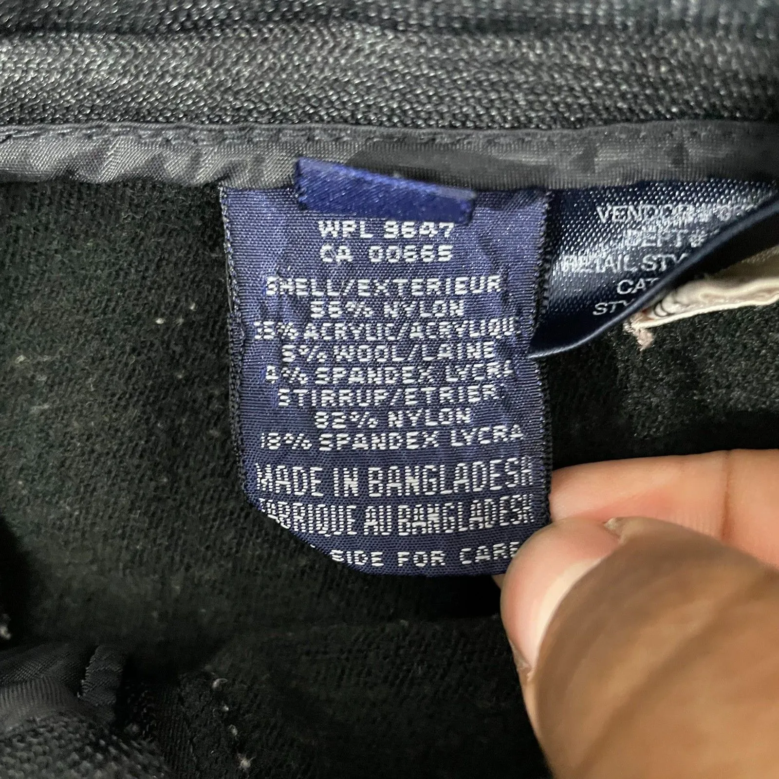 VTG Eddie Bauer EBTEK Ski Pants Women 12 Black Stirrup Winter Outdoor Schoeller - Image 4