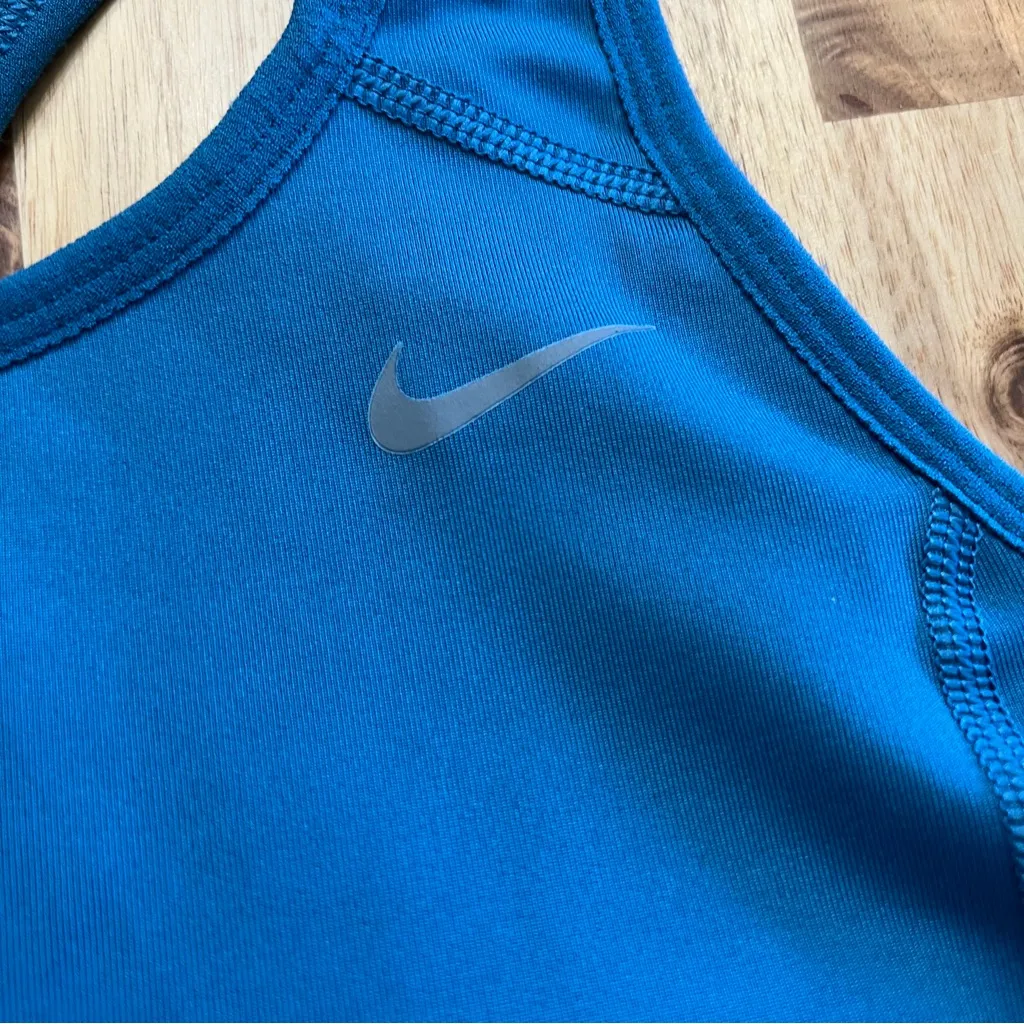 Nike Dri-FIT Racerback Athletic Tank Top Blue Size M - Image 2