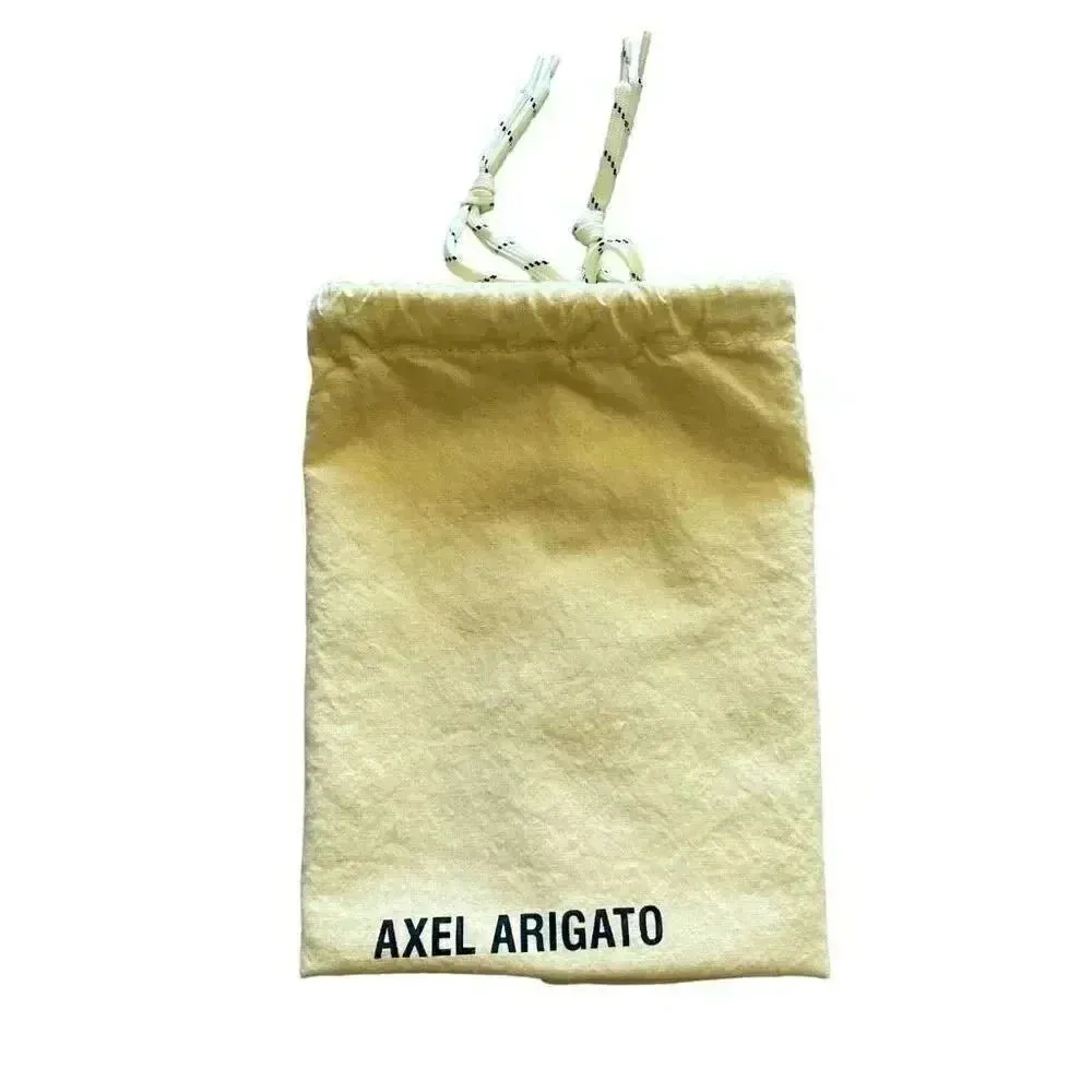 Axel Arigato Plastic Soft Material Dust Bag with Drawstring Closure # 1353 Yellow - Image 3