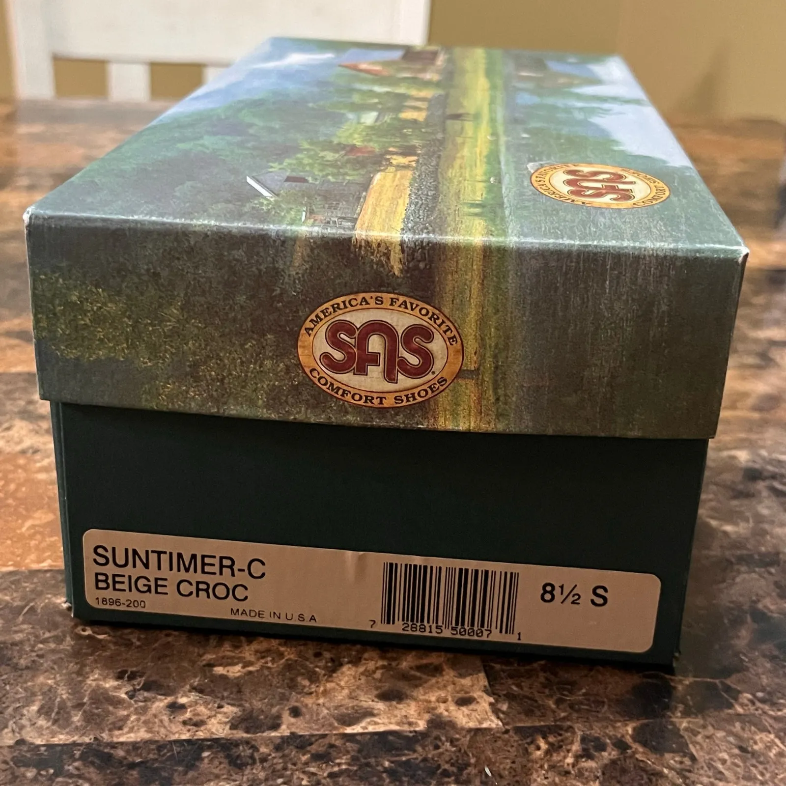 SAS Women’s Suntimer Beige Croc Sandals 8.5 - Image 3