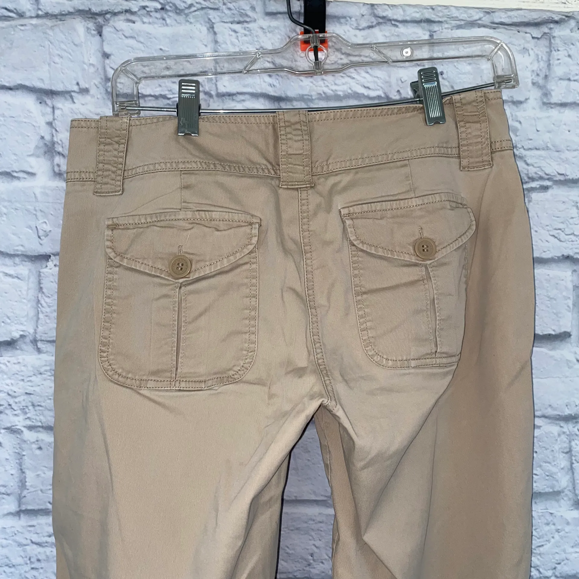 New York & Co. Manhattan cotton blend flare leg chino Sz 4 - Image 4