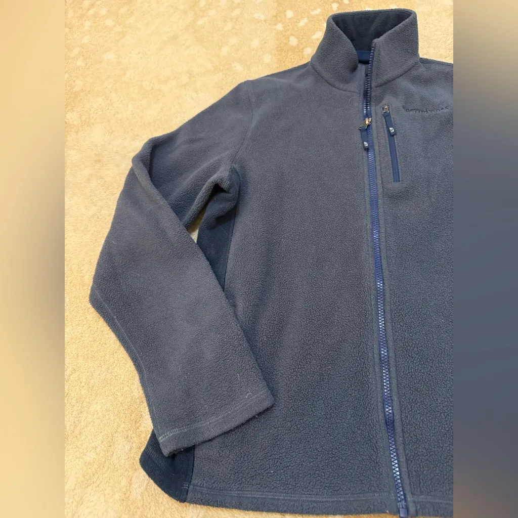 Vineyard Vines women’s XL navy blue grey full zip up fleece - Image 4