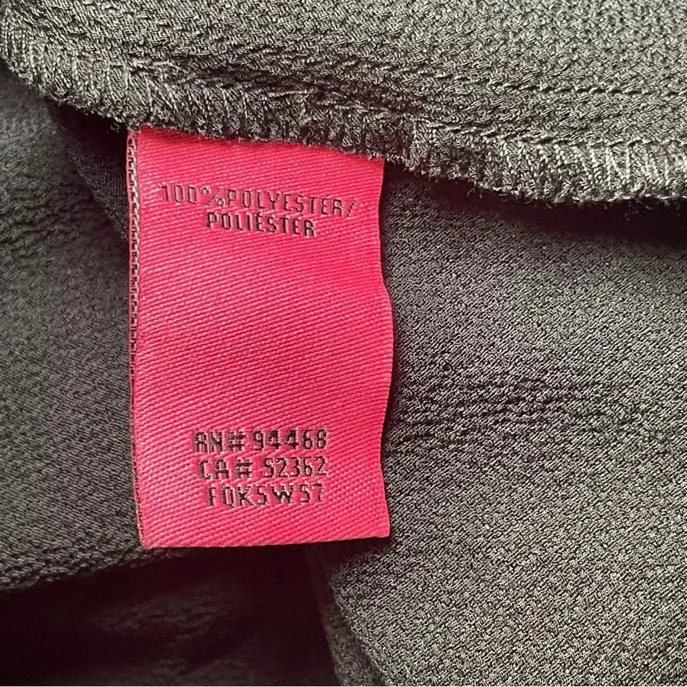 Betsey Johnson Black Maxi Dress 14W White Polka Dot Ties Event Party Evening - Image 9