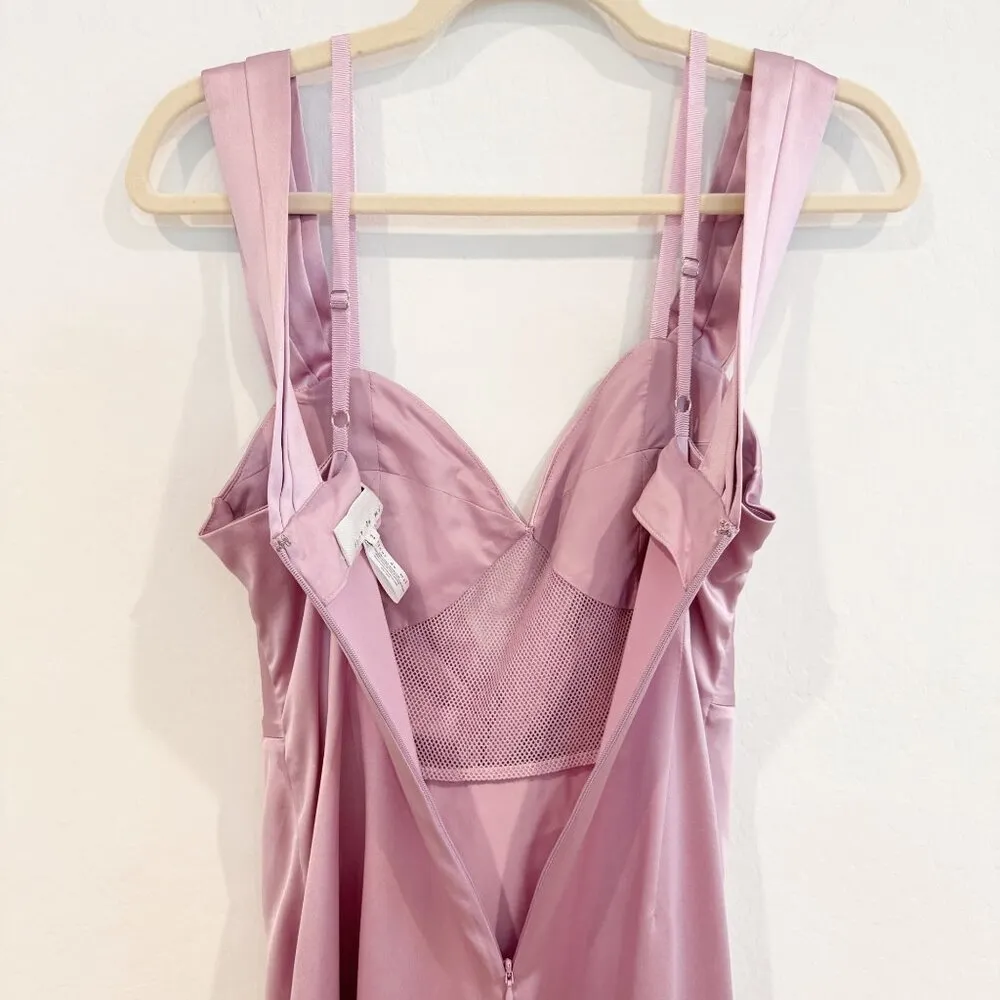 Fleur Du Mal Silk Cocktail Dress in Lavender Party Romantic Fairy Event‎ Size 2 Purple - Image 12