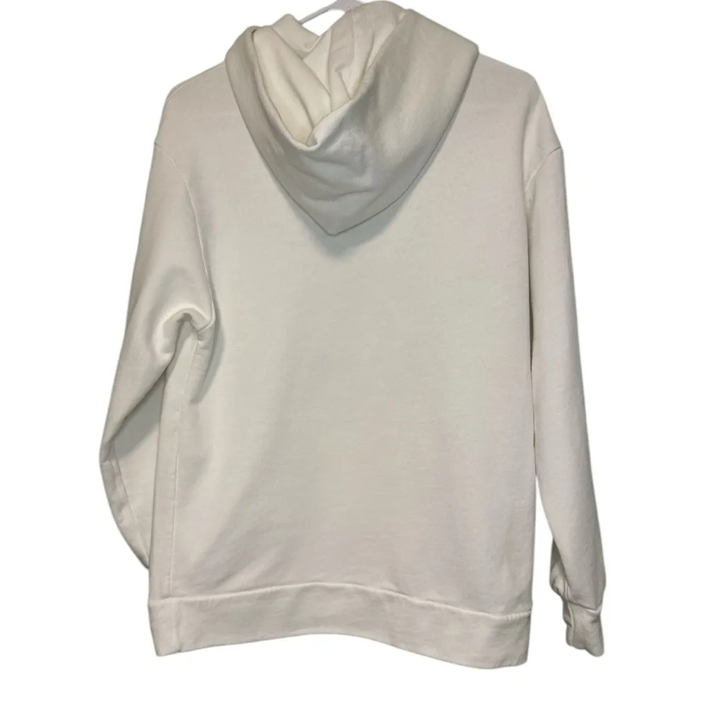 DIXIE White Hoodie w/ Panda & Teddy Patches, Rhinestone “YES” — 19” P2P Size undefined - Image 3