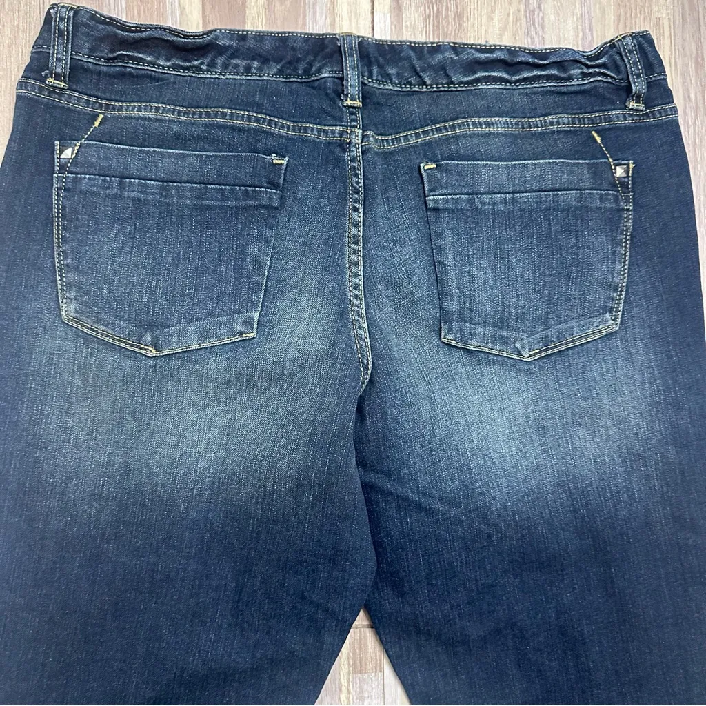 Mossimo Skinny Denim Jeans with Studded Pockets, Size 14 - Image 11