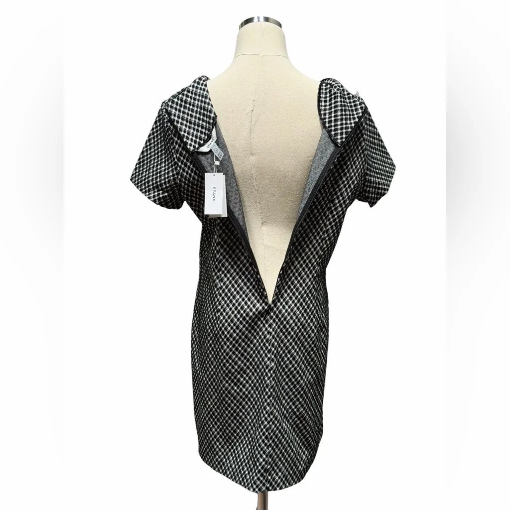 NEW Spanx Ponte Mini Dress Black Jacquard Quiet Luxury Capsule Women’s L Elegant - Image 8