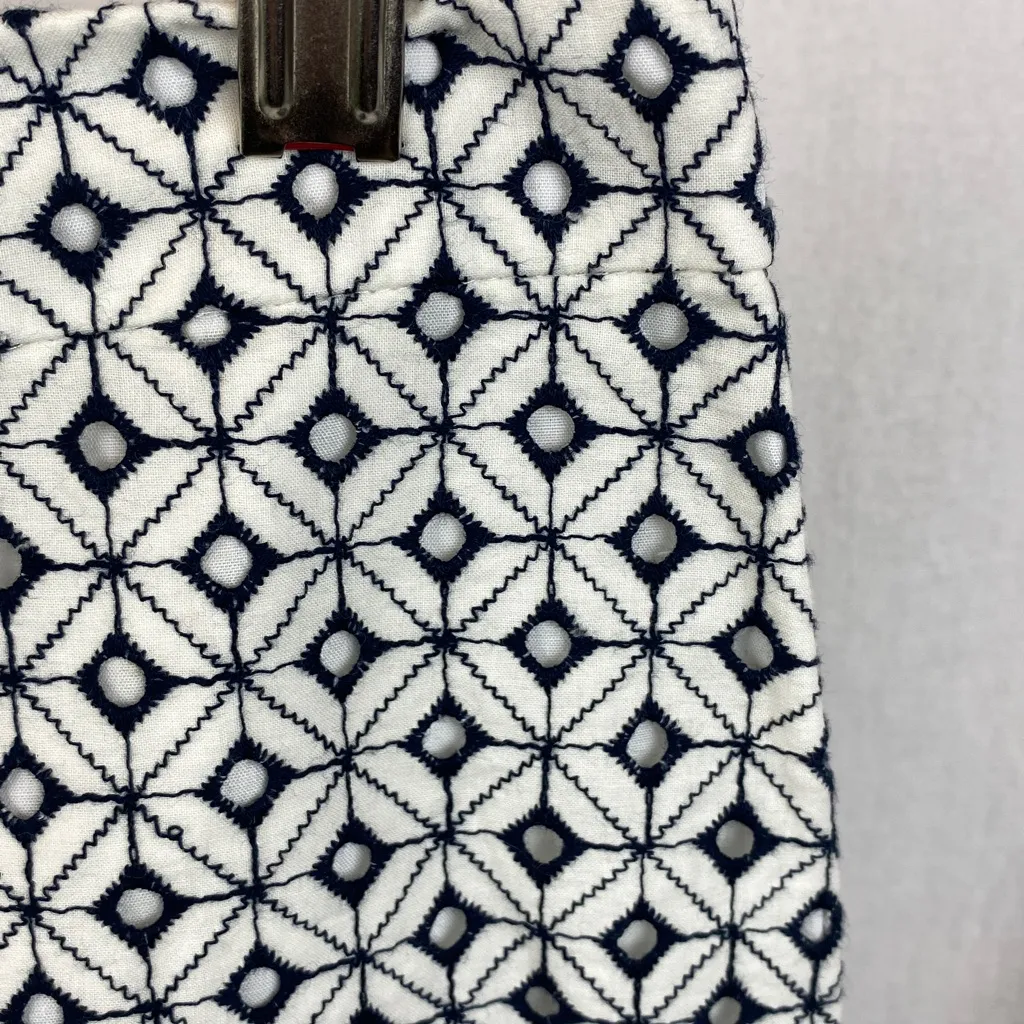 J Crew White & Black Print Mini Skirt NEW 0 - Image 4