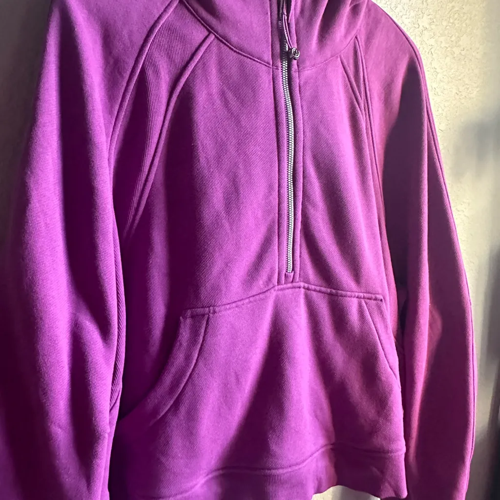 💜Lululemon Purple Scuba Oversized Half-Zip Hoodie - Image 4