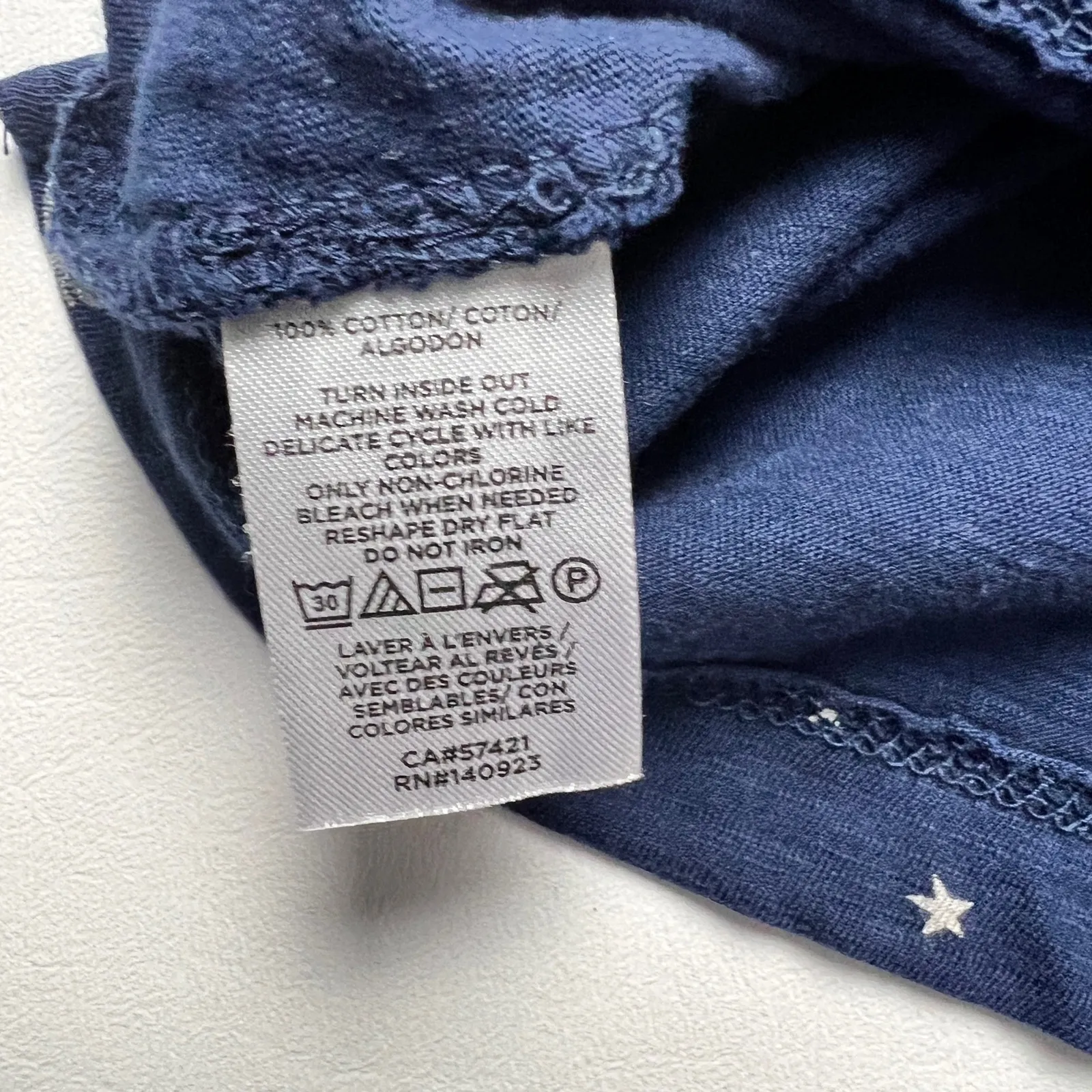 LOFT Women's Short Sleeve Crewneck Fireworks Tee Sz XS - Image 4