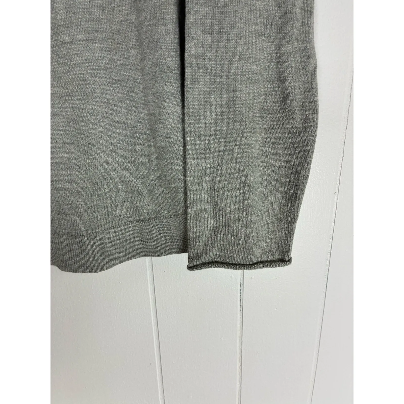 J. Jill Nordic Polar Bear Sweater PM Gray Blue Cozecore Gorpcore Winter Cabin Size undefined - Image 7