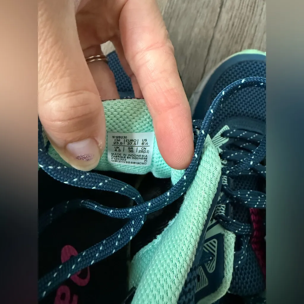 ASICS Sneakers Gel Venture 8 Hiking Running Trail Shoes Mint Blue Green Pink 6.5 - Image 11