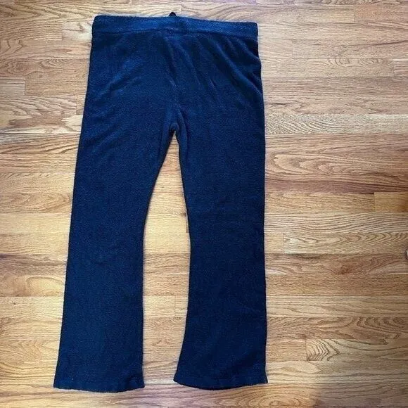 Barefoot Dreams Cozy‎ Chic Wide Leg Pants Women SZ XL Black Soft Lounge Pants - Image 2