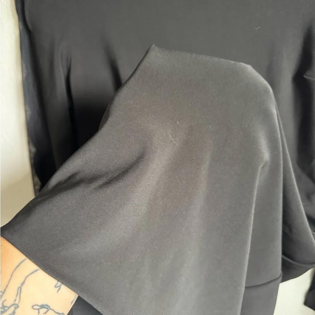 Joseph Ribkoff Black Long Sleeve Knee Length Sheath Dress Womens 10 Formal - Image 6