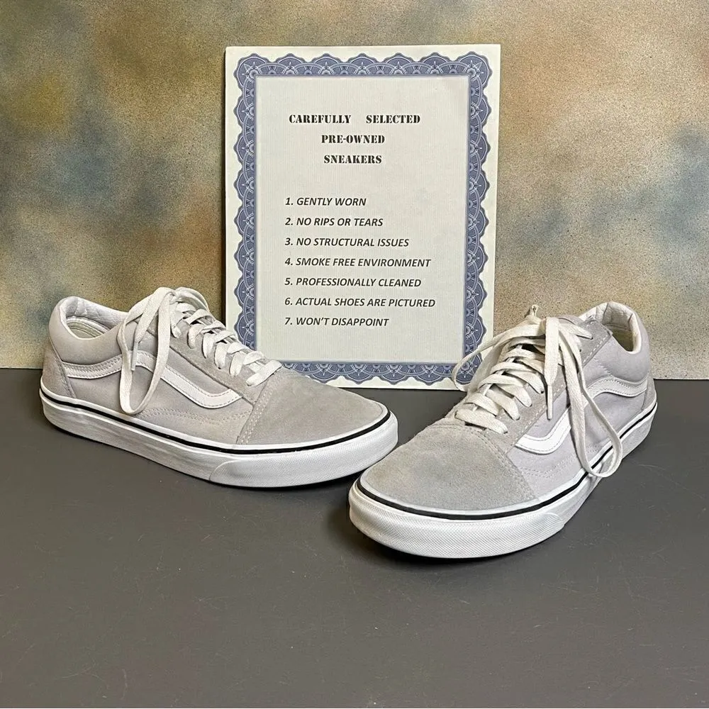 Vans Ward Low Cut Suede / Canvas Gray Women's Sneakers Size 10M Men's Size 8.5M - Image 2