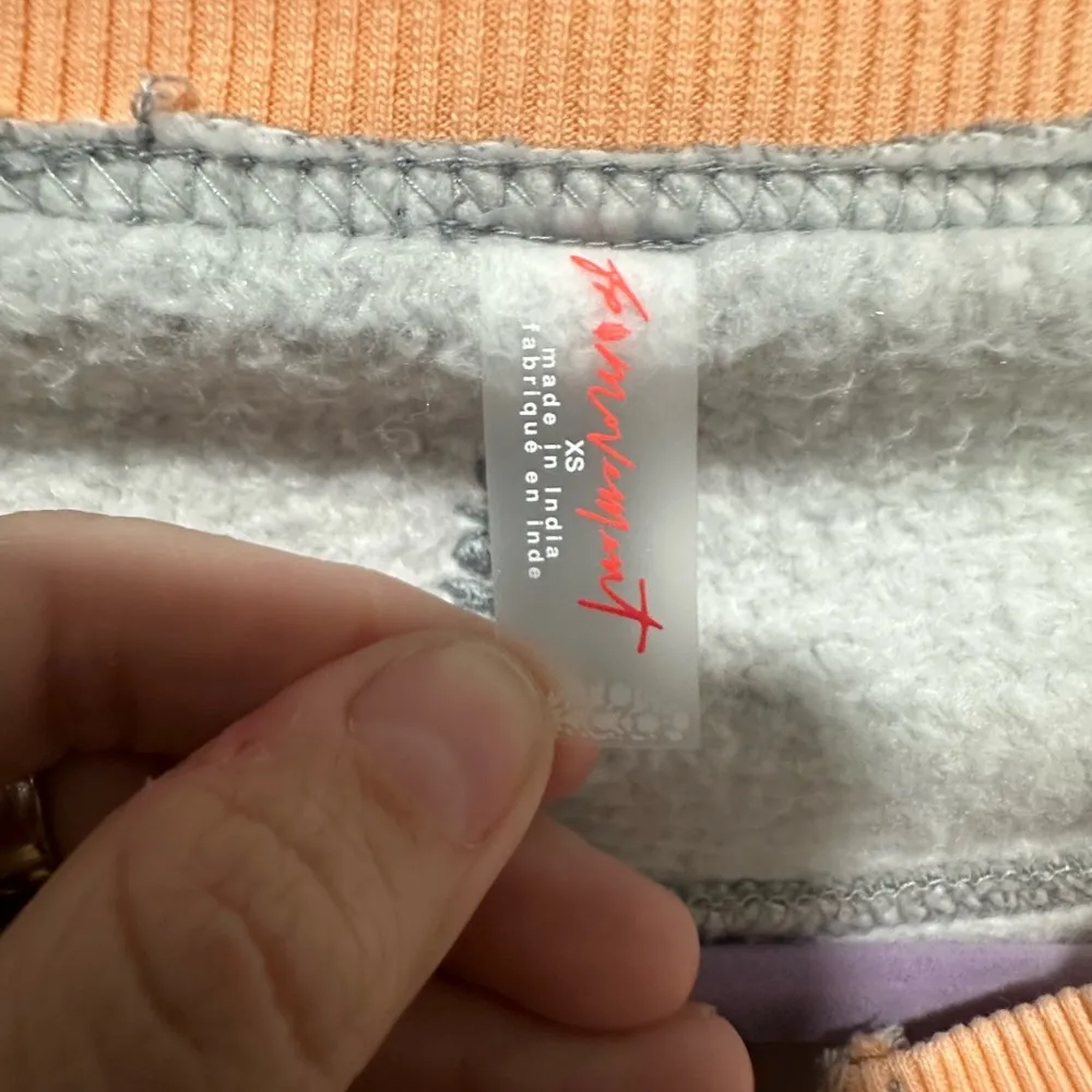 FREE PEOPLE MOVEMENT Intercept Colorblock Pullover Size XS NWOT Orange - Image 3