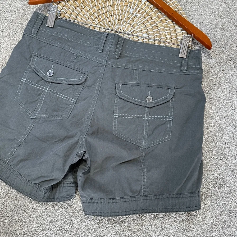 Kuhl Women’s Kontra Breathable Shorts Cargo 6” Mid Rise Outdoor Hiking in Gray 8 - Image 8
