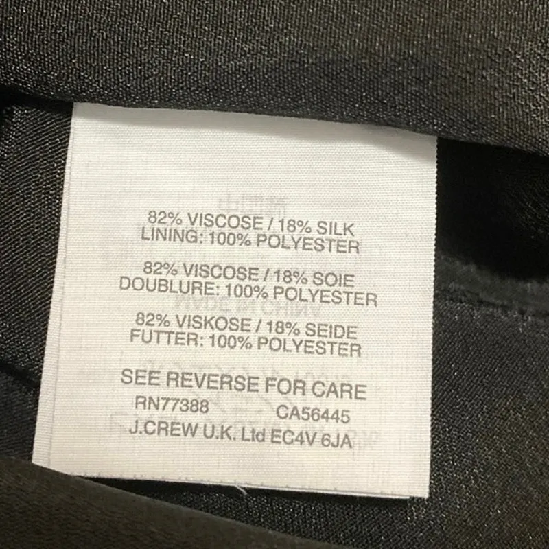 J.Crew Black Velvet Velour Sleeveless V Neck Ruffle Cami Camisole Tank Top Sz 8 - Image 5