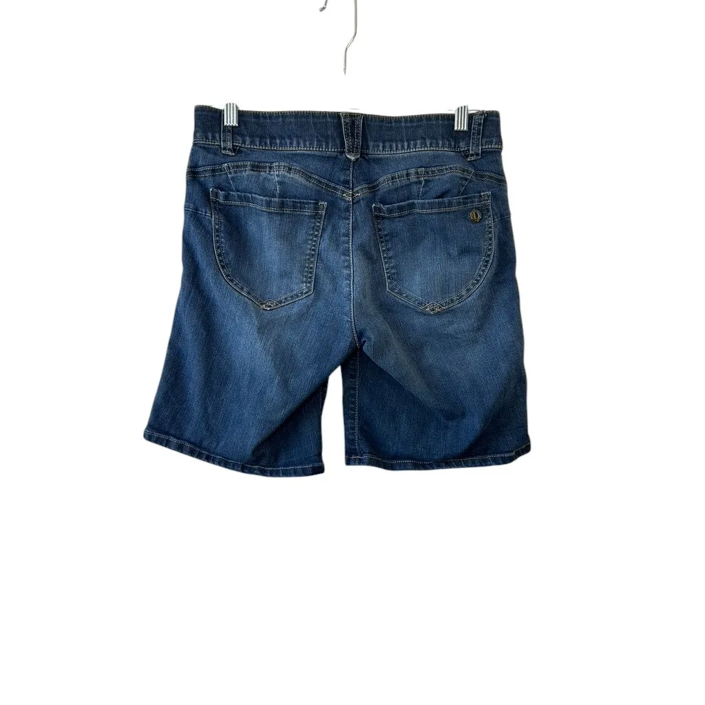 Democracy "Ab"solution Medium Rinse Denim Bermuda Shorts Women's Size 6 - Image 2