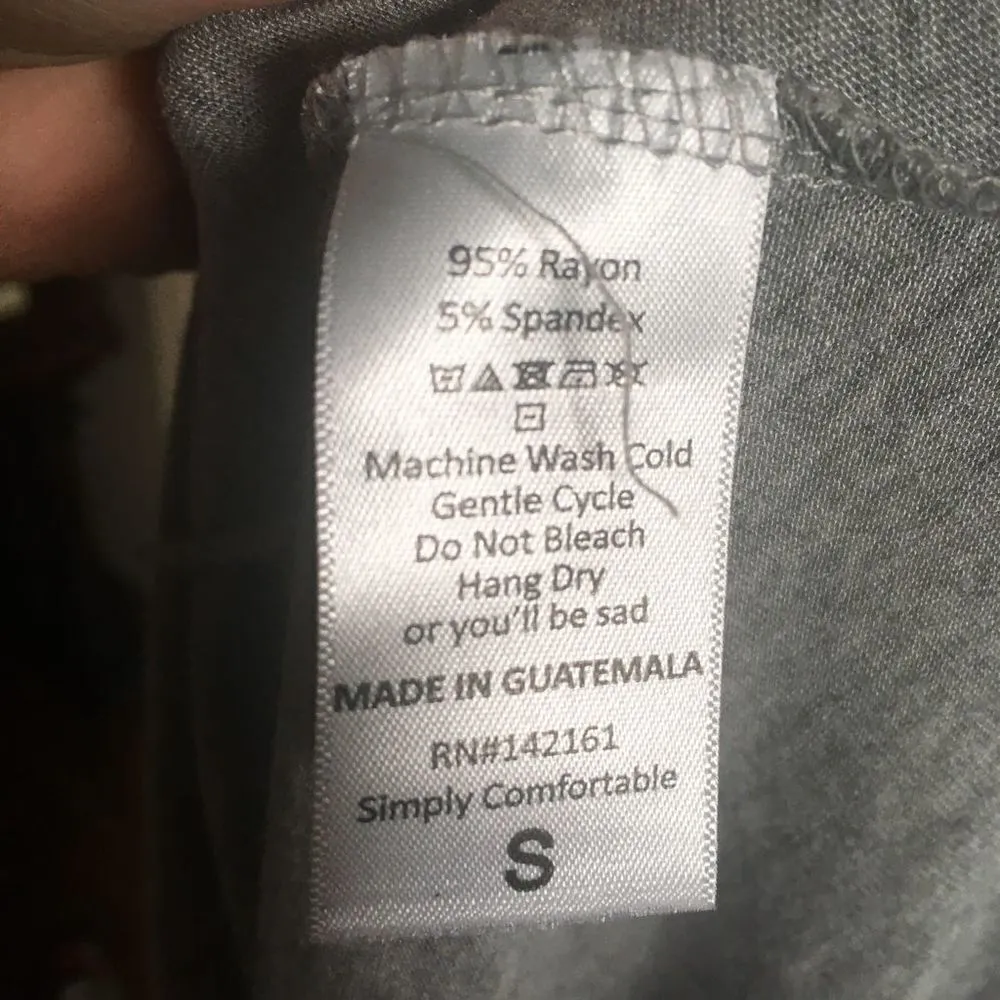 Lularoe gray and teal high low knit Carly dress - Image 4