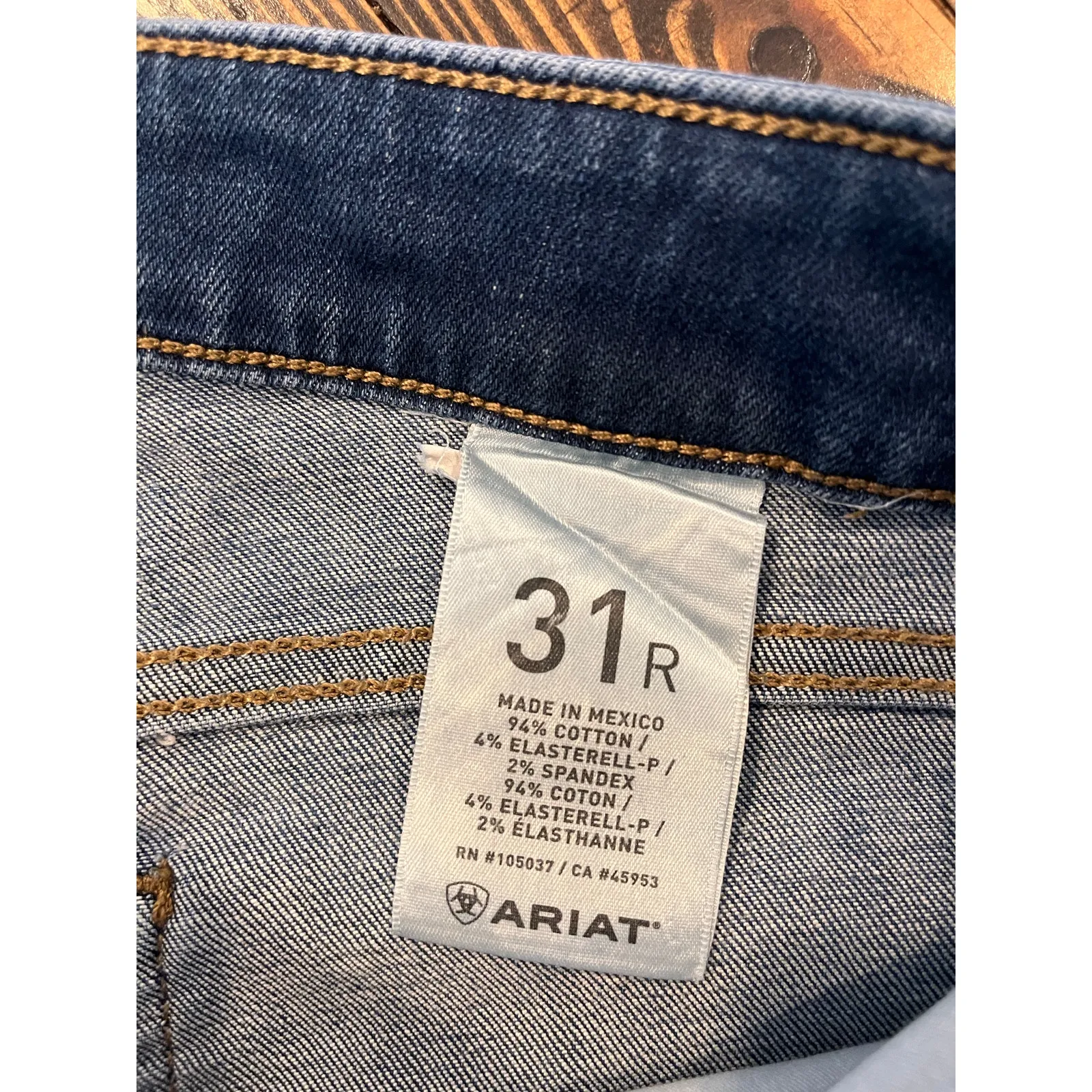 Ariat Trouser Blue Jeans Women 31 Western Cowgirl Aztec Boho Fringe Work Flaws - Image 3