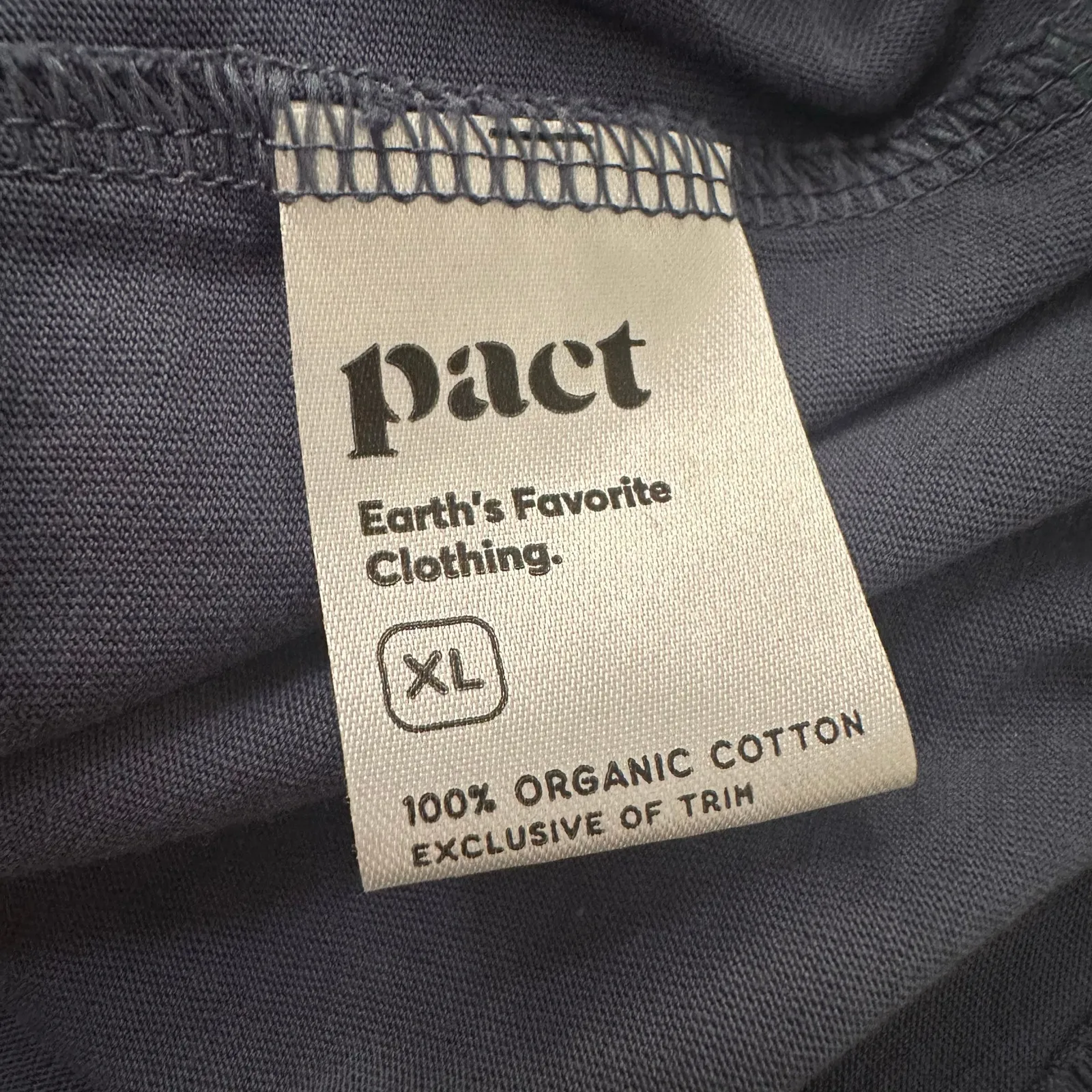 Pact navy blue cotton tank top size XL - Image 7