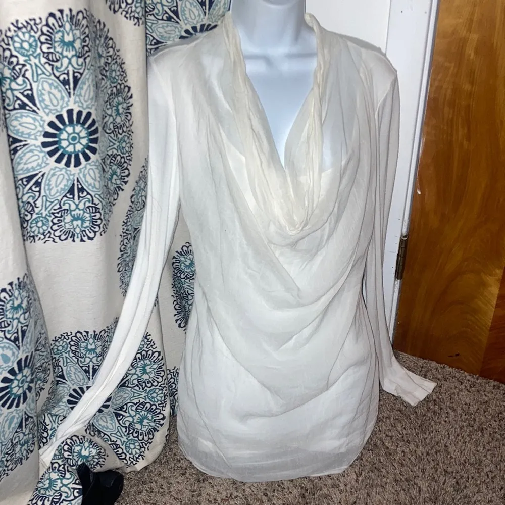 Cream White European Culture Forever Italy Long Sleeve Shirt - Image 2