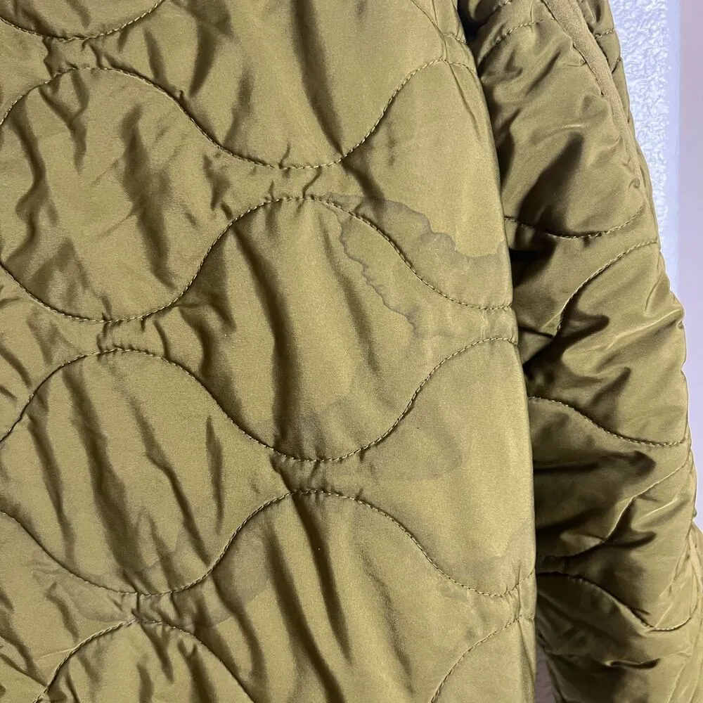 J.Crew Green Quilted Cocoon Signature Puffer Jacket with PrimaLoft Size Small - Image 12