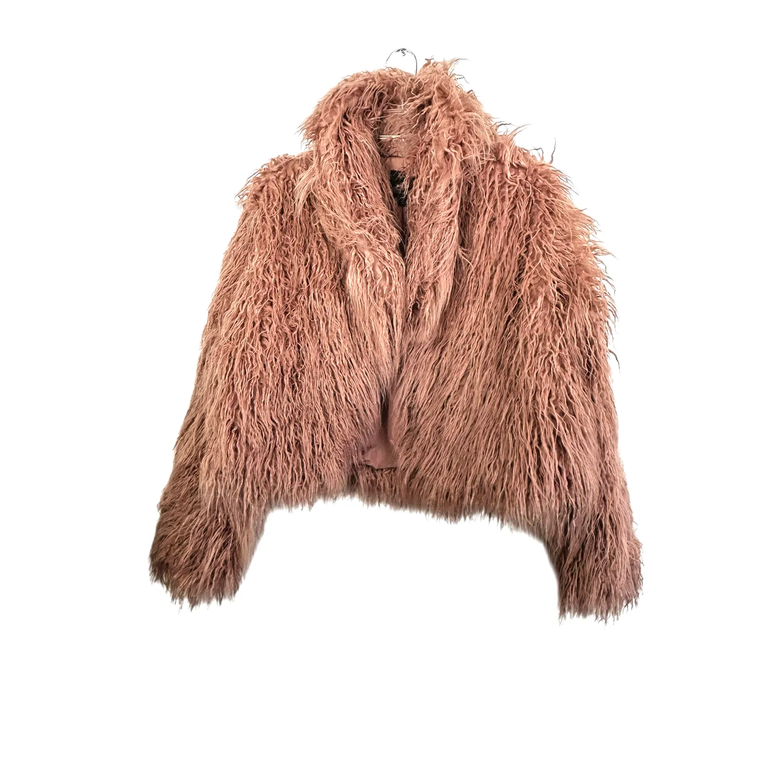 Women's Party Shag Faux Fur Jacket Wild Fable Pink Size XS - Image 3