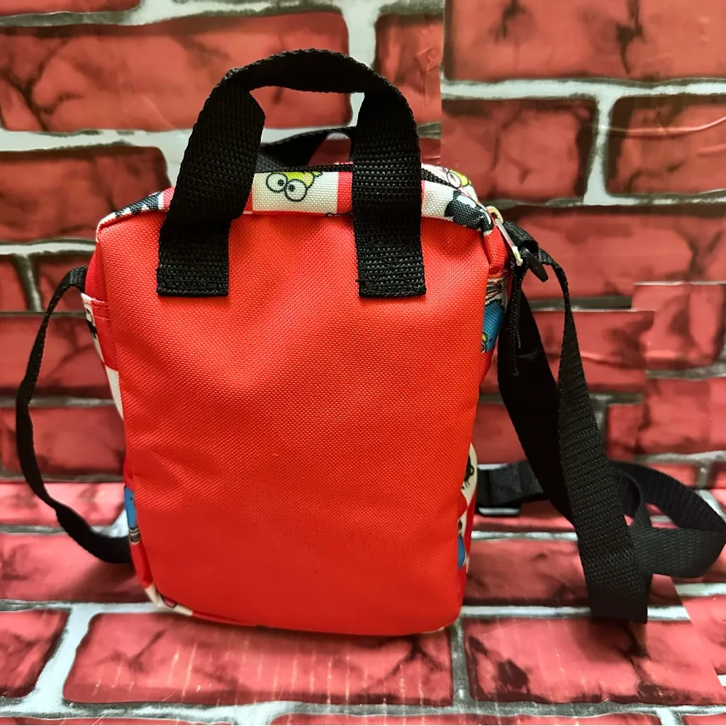 Hello Kitty and friends Red and White Checkered Character Print Backpack - Image 4