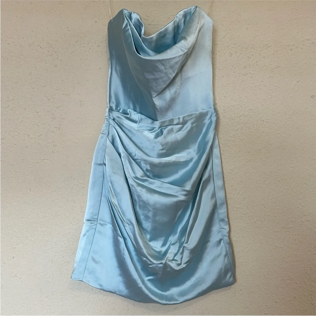 House of CB S Tall  ‘Odelle’ Ocean Blue Strapless Mini Dress‎ NWOT size S - Image 14