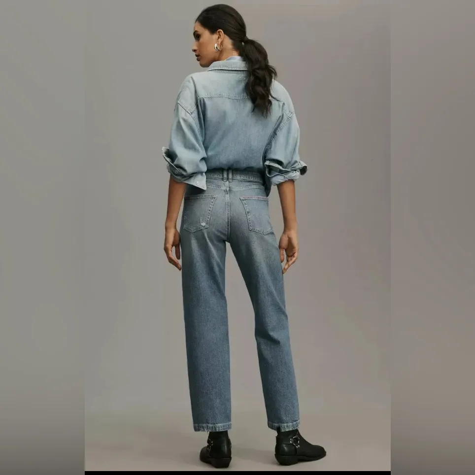 PILCRO reworked high rise tapered jeans size 29 in blue‎ barrel balloon - Image 3