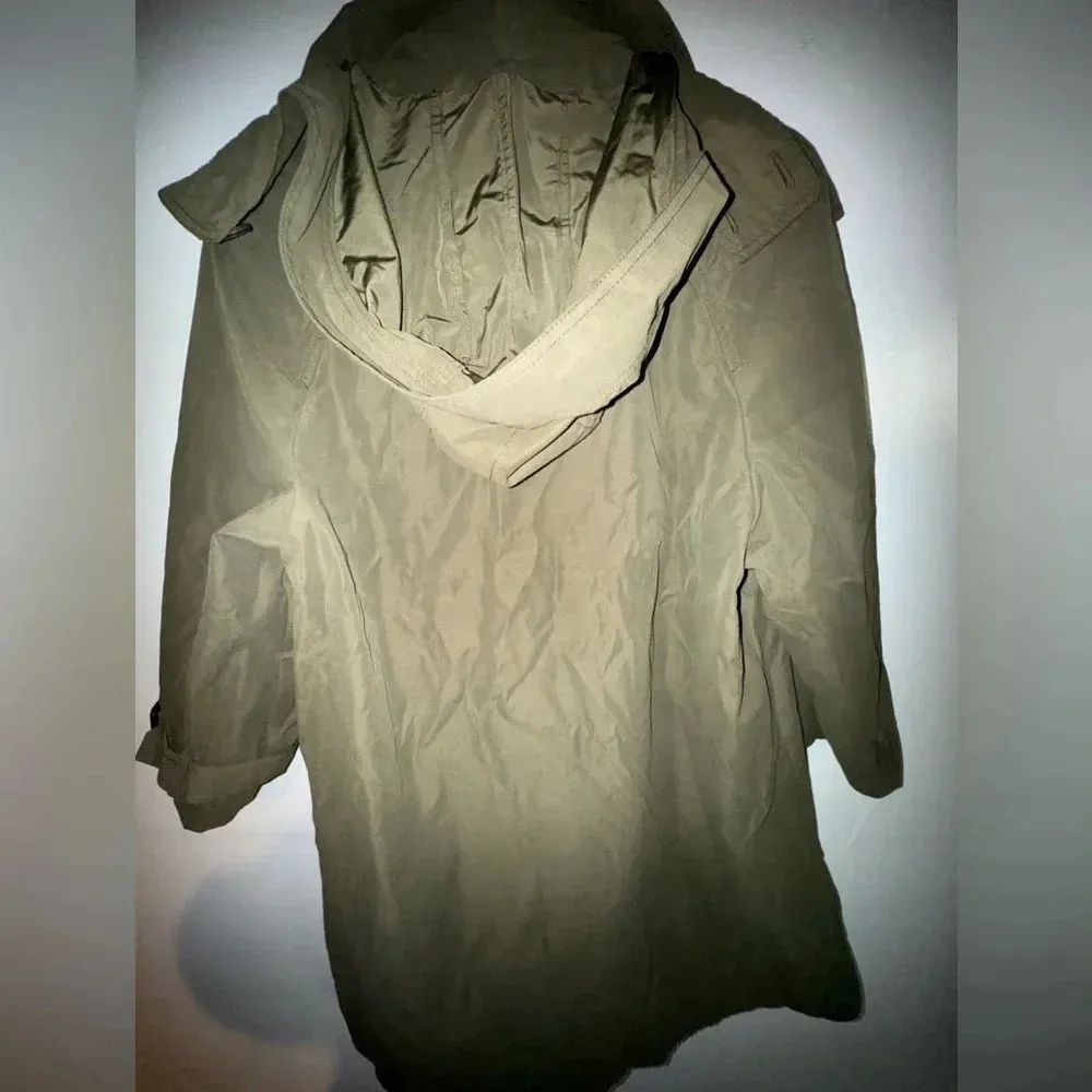 Zara Size XS‎ Green Trenchcoat - Image 2