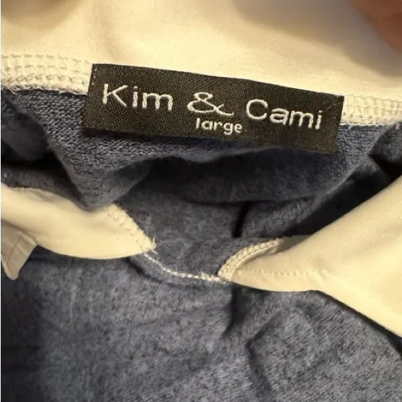 Kim‎ & Cami Layered Sweater Blue Size L - Image 5