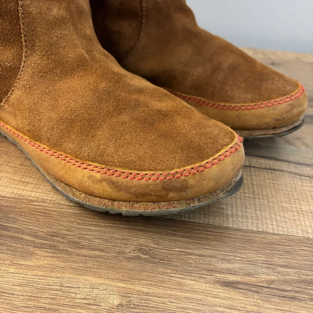 Sorel F13 NL2024 Suede Leather Yaquina Tall Mid Calf Boot Women’s - Image 3