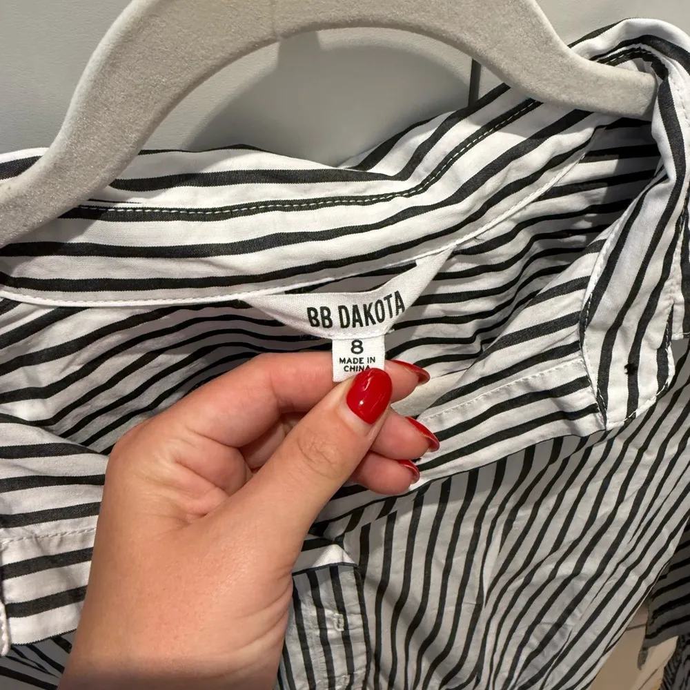 BB Dakota Monochrome Striped Shirt - Image 2