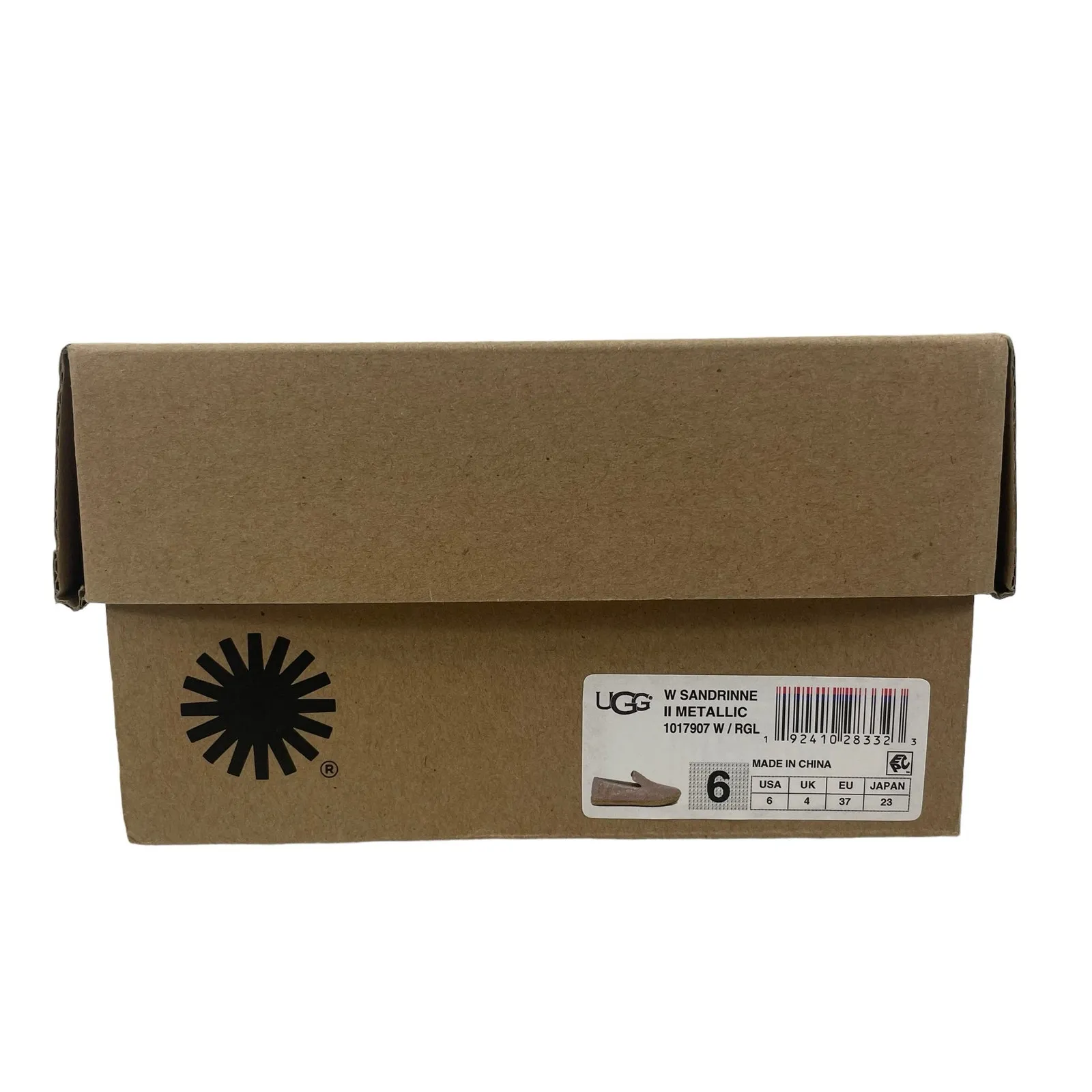 UGG W Sandrinne II Espadrille Flats Slip On Rose Gold Size 6 - Image 12