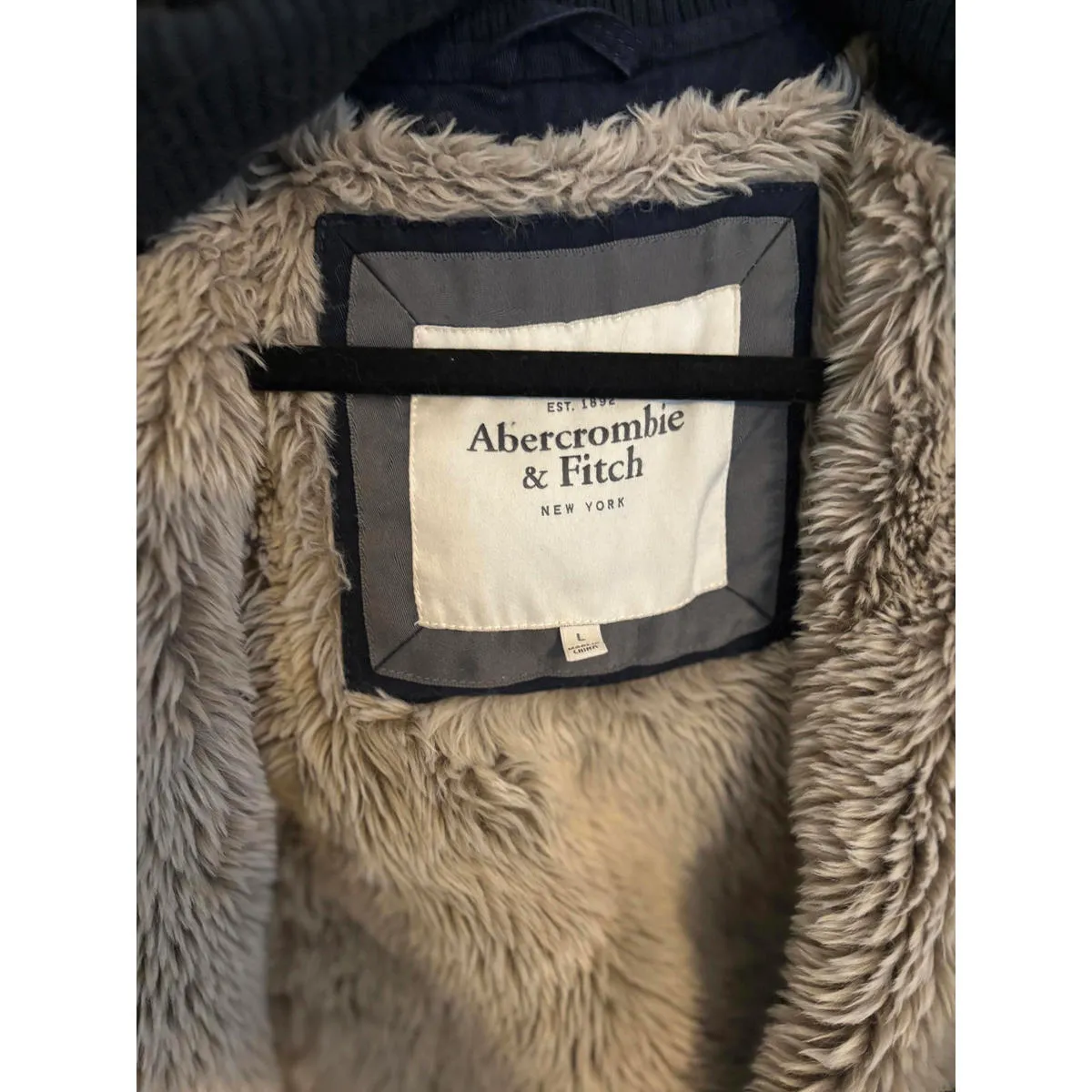 Vintage Y2K Abercrombie and Fitch fur bomber READ DESC - Image 2