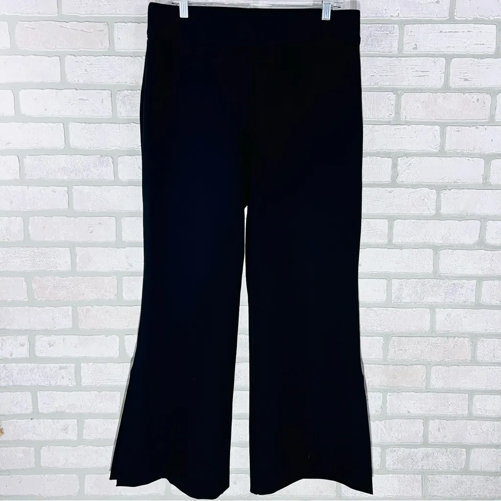 SPANX The Perfect Pant Wide Leg Double Split Hem in Black Size 1X Style 20543Q - Image 4