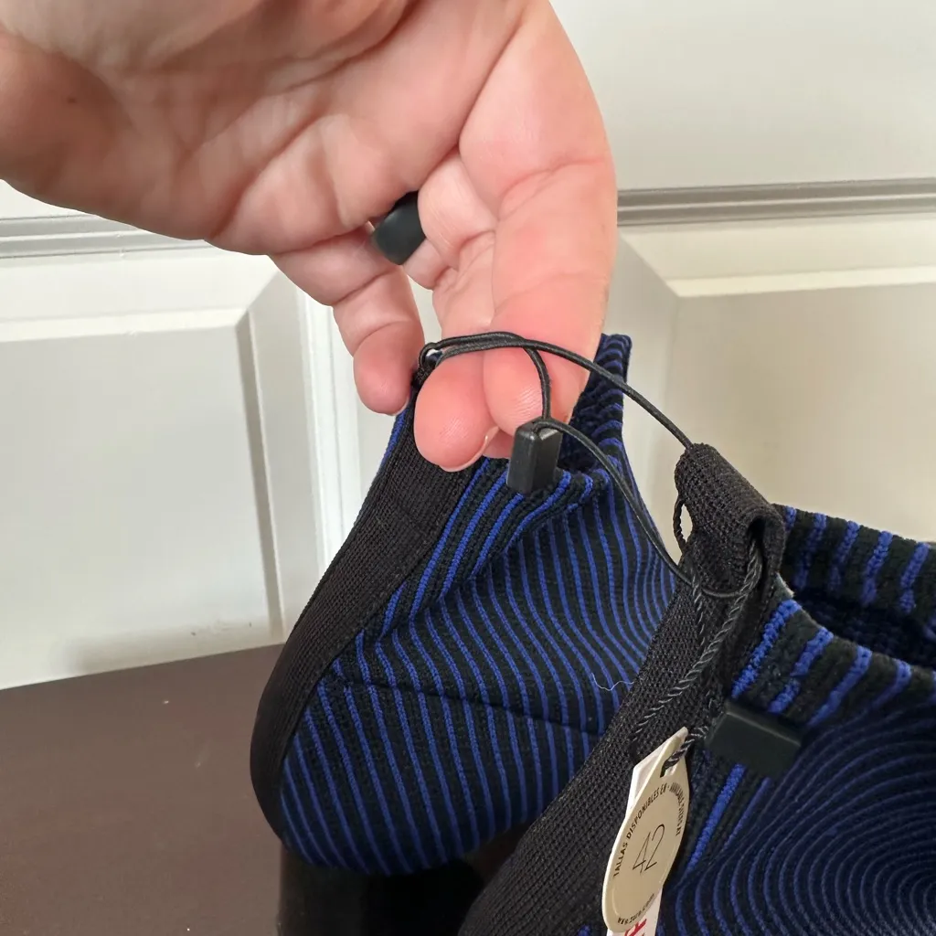 Zara Trafaluc Contrasting Blue/Black Sock Ankle Boots Size 39 (US 8) New - Image 10