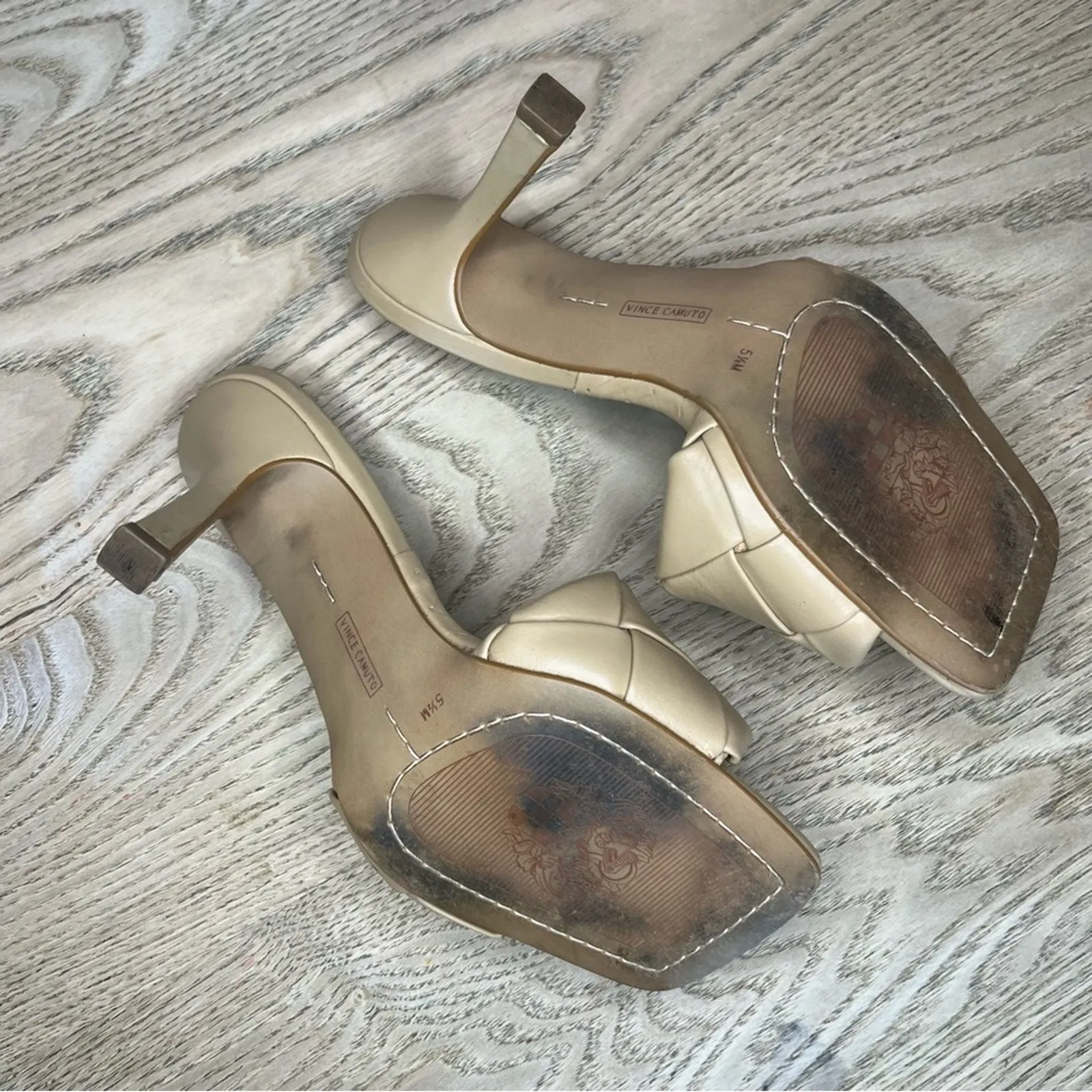 Vince Camuto Brelanie Woven Strap Dress Mule Heeled Sandal Women’s Size 5.5 - Image 6