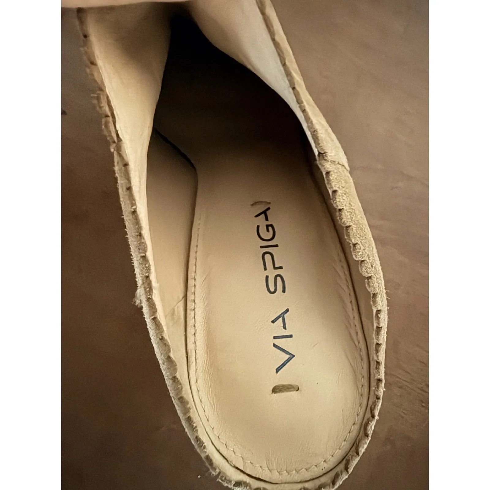 VIA SPIGA Suede Mule Block Heel Booties Tan Brown Women's Shoes Size 8 - Image 8