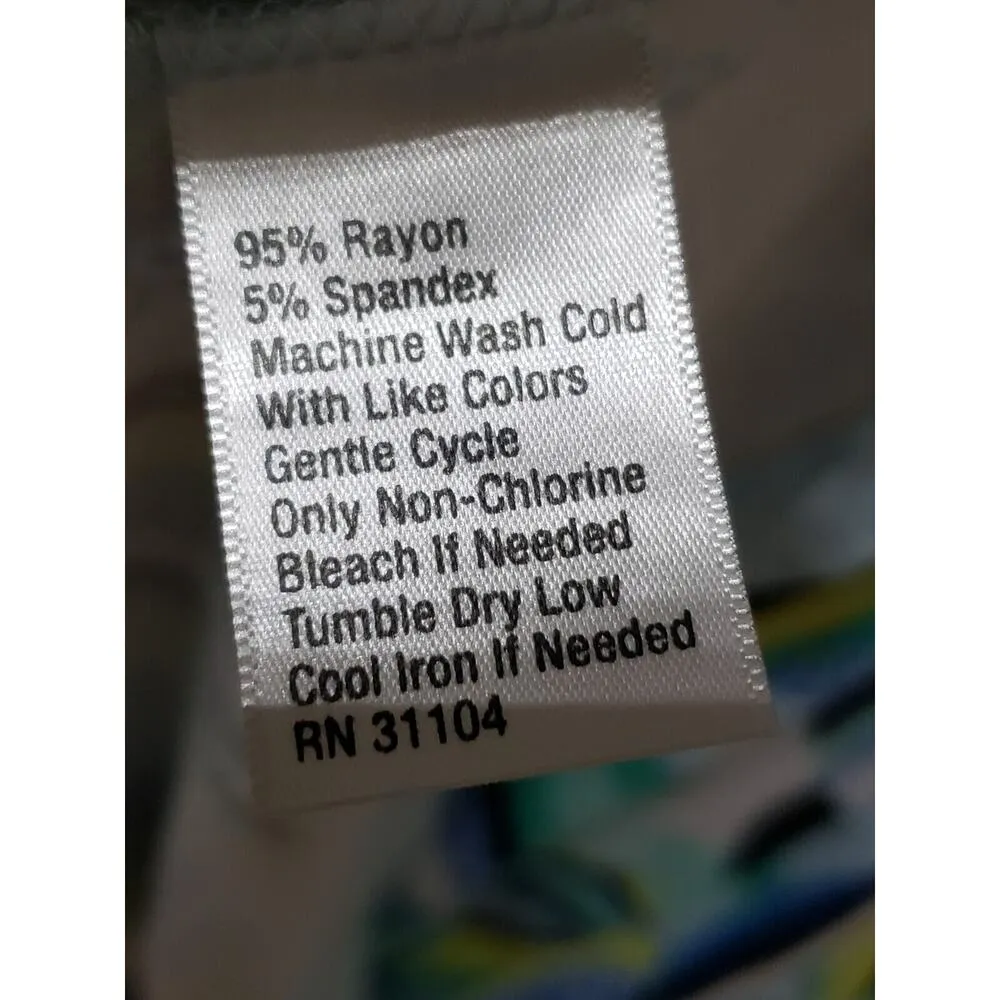 Kaari Women's Blue Rayon Mock Neck Sleeveless Casual Knee Length Dress Size XS - Image 9