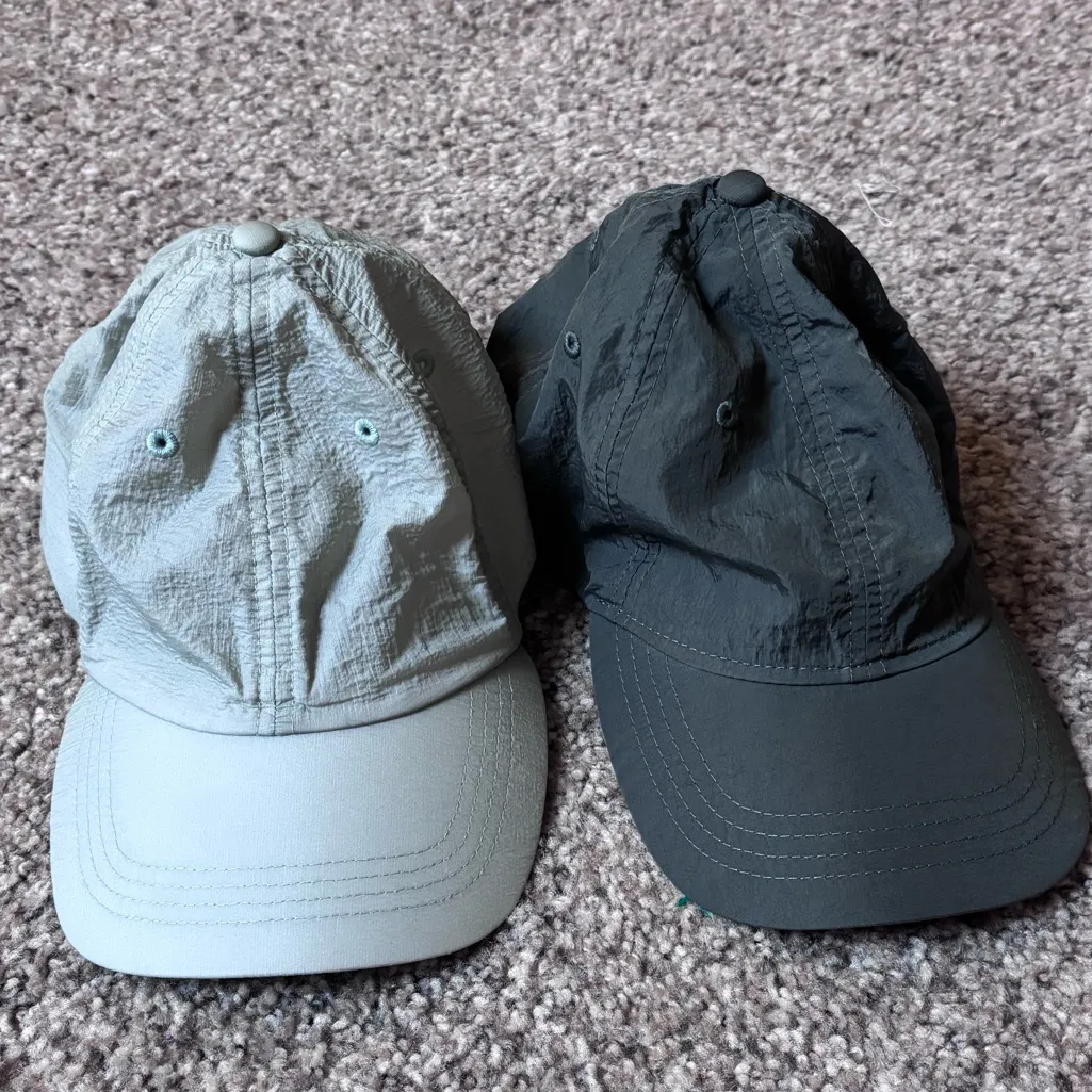 Set of Two Green Nylon Hats - Image 2