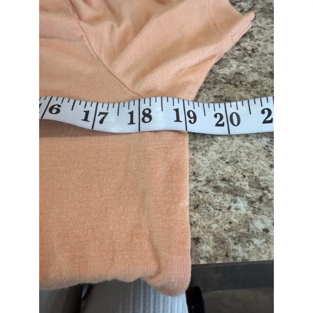 Women's American Eagle Peach Short Sleeve V-Neck T-Shirt XS - Image 5