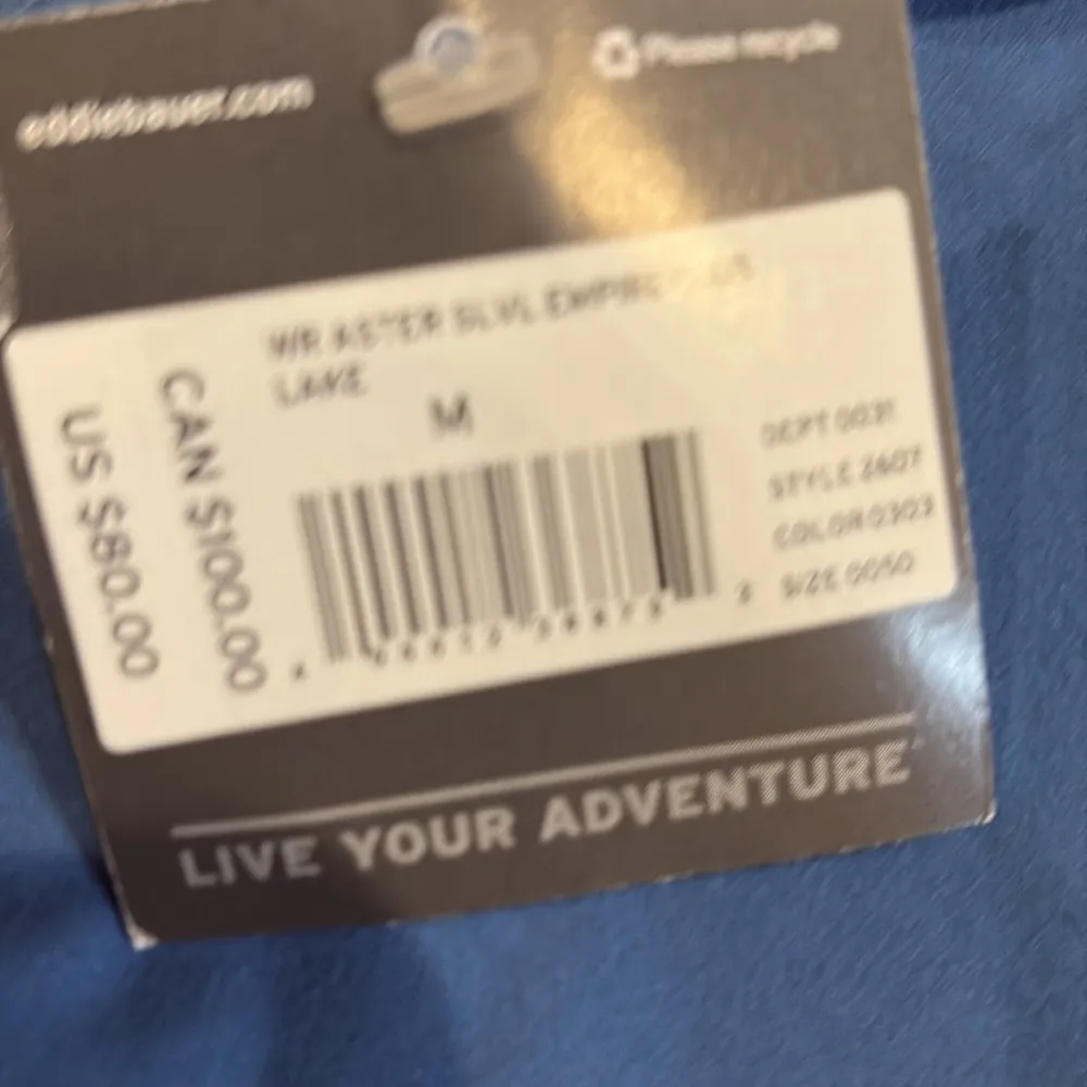 Eddie Bauer Aster empire waist sleeveless dress blue M new NWT - Image 5