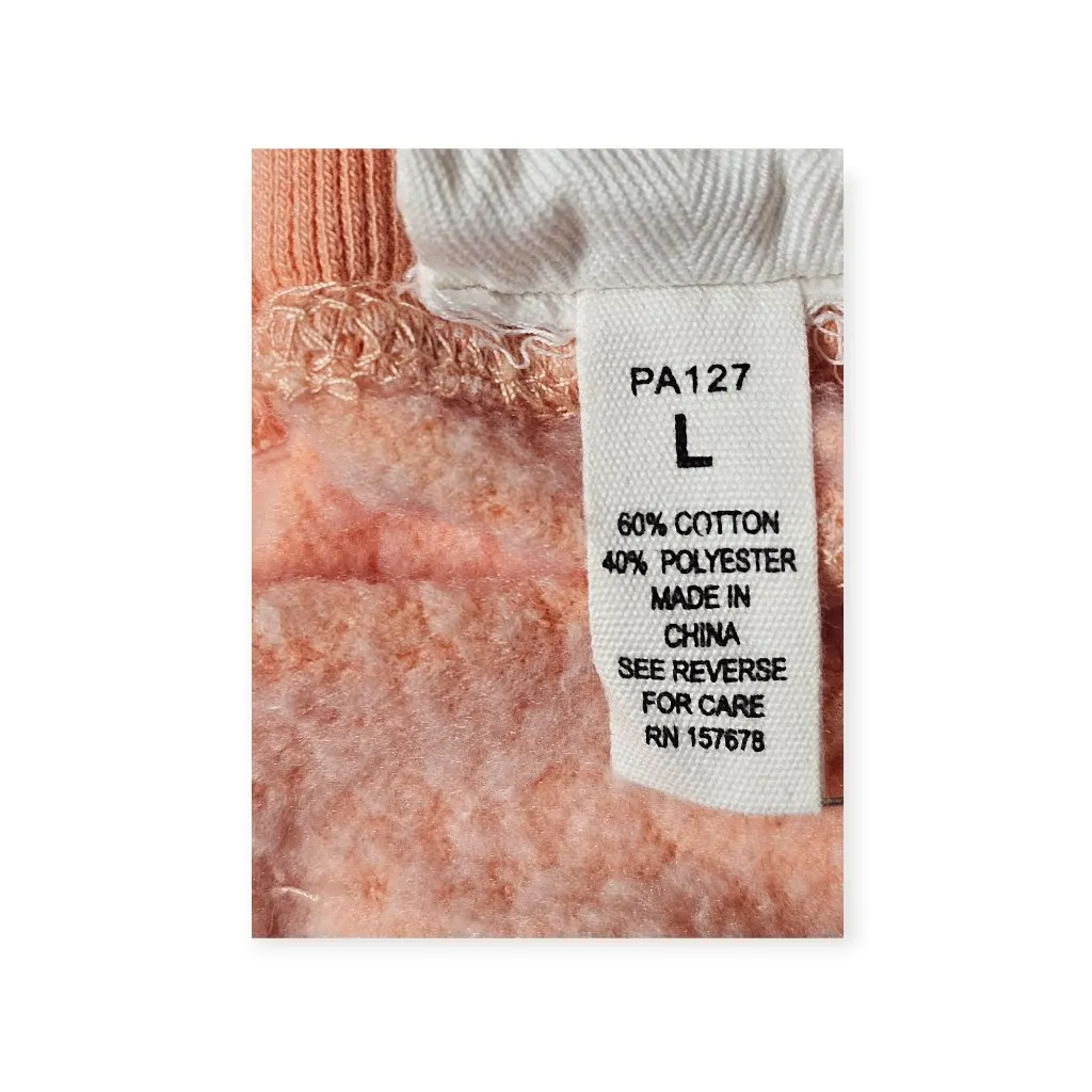 Reflex Womens Peach Jogger Sweatpants L Adjustable Drawstring & Cuffed Ankles Orange Size L - Image 7