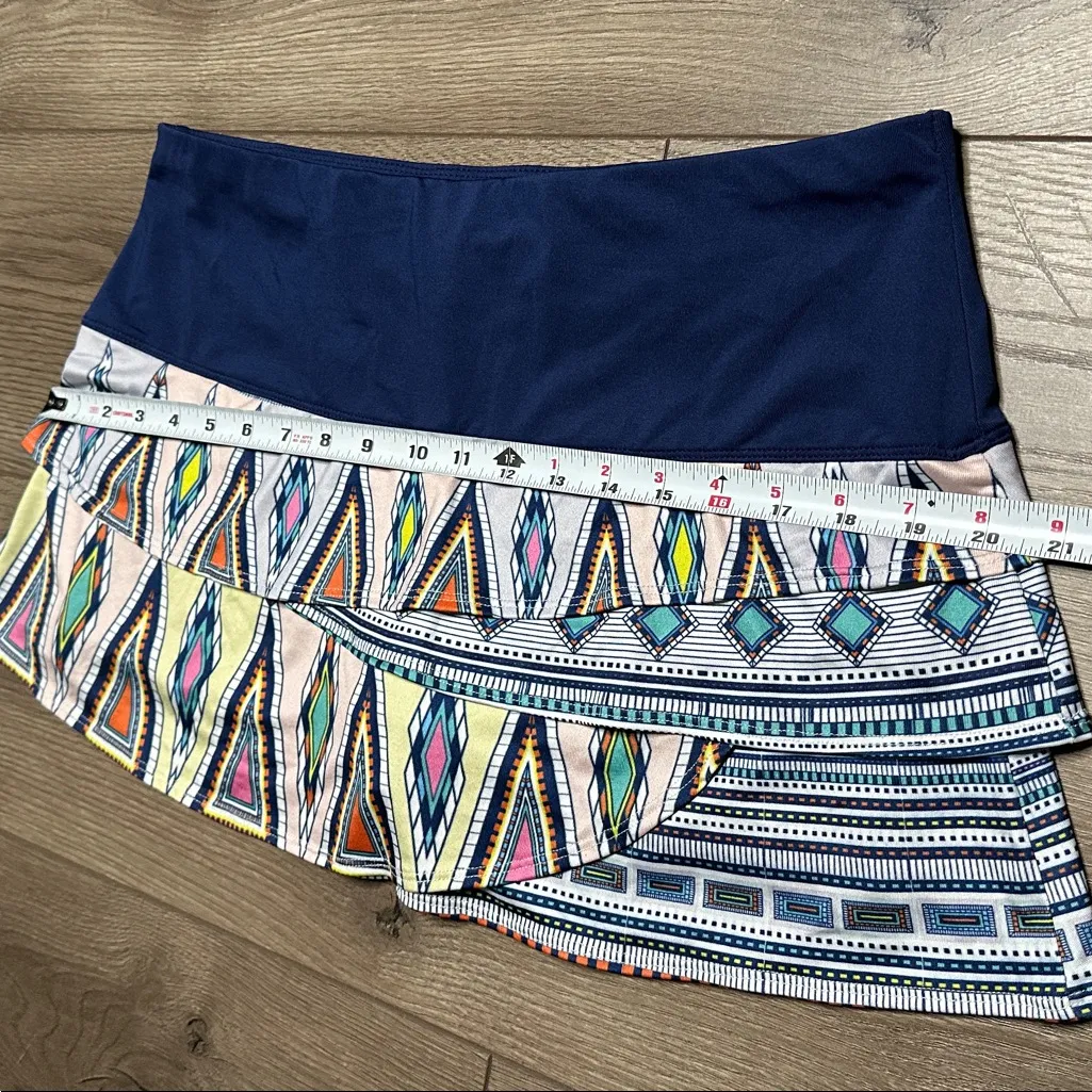 Two Lucky In Love Layered Tennis Skirt Skort Blue Purple Size Large - Image 15