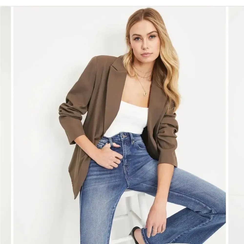 NWT VICI‎ Oversized Blazer in Cocoa size Medium - Image 7